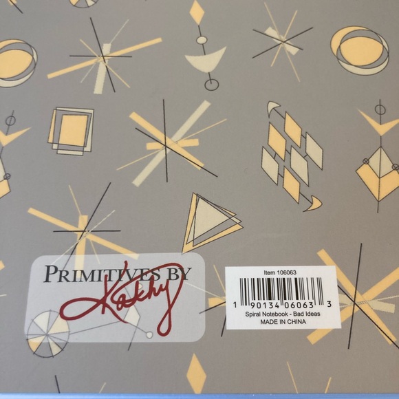 NWT Journal Notebook BAD IDEAS 9”x 7” Primitives by Kathy Great Gift!! - Picture 7 of 7